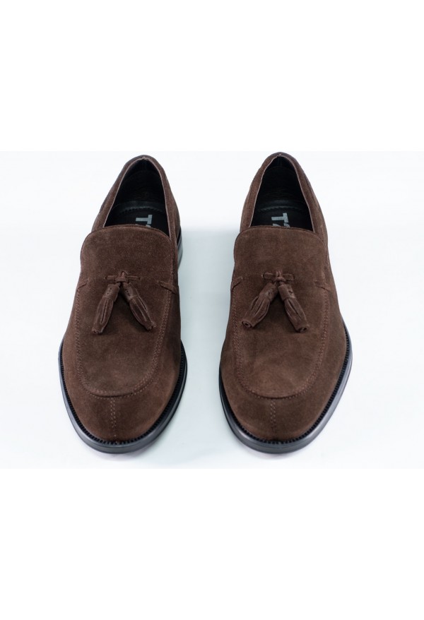 ZAPATO SERRAJE BORLAS  CHOCOLATE