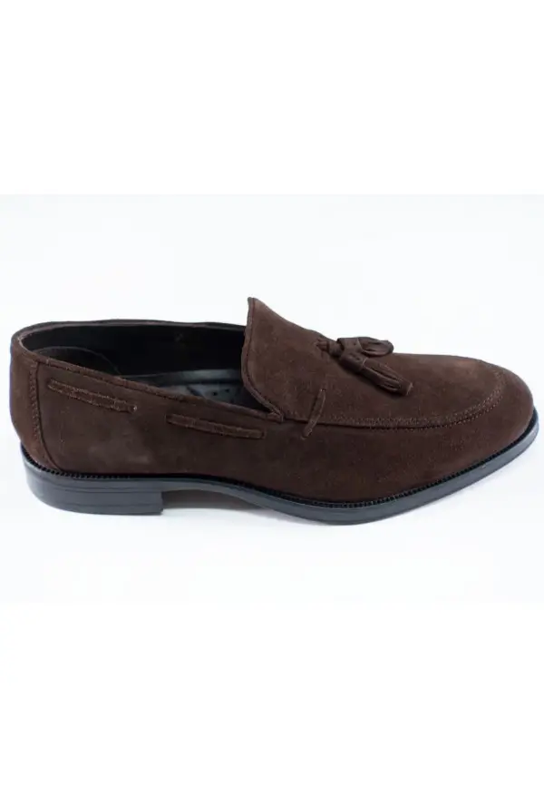 ZAPATO SERRAJE BORLAS  CHOCOLATE