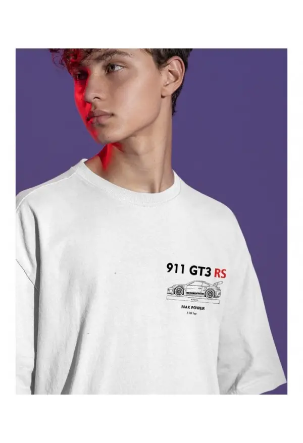 CAMISETA OVER 911  BLANCO