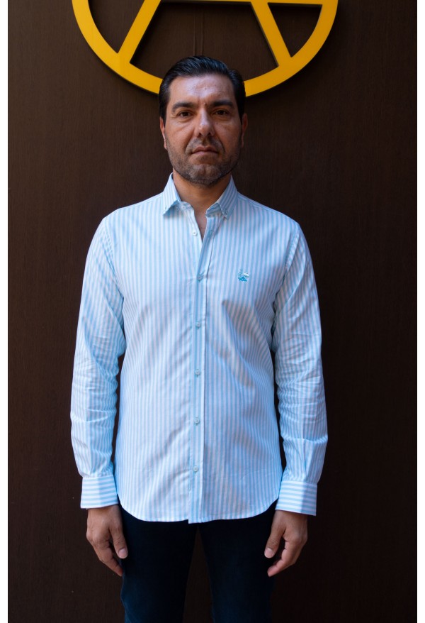 CAMISA RAYA 25 LA VESPITA TURQUESA