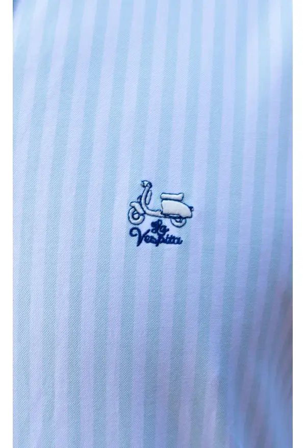 CAMISA RAYA 25 LA VESPITA TURQUESA