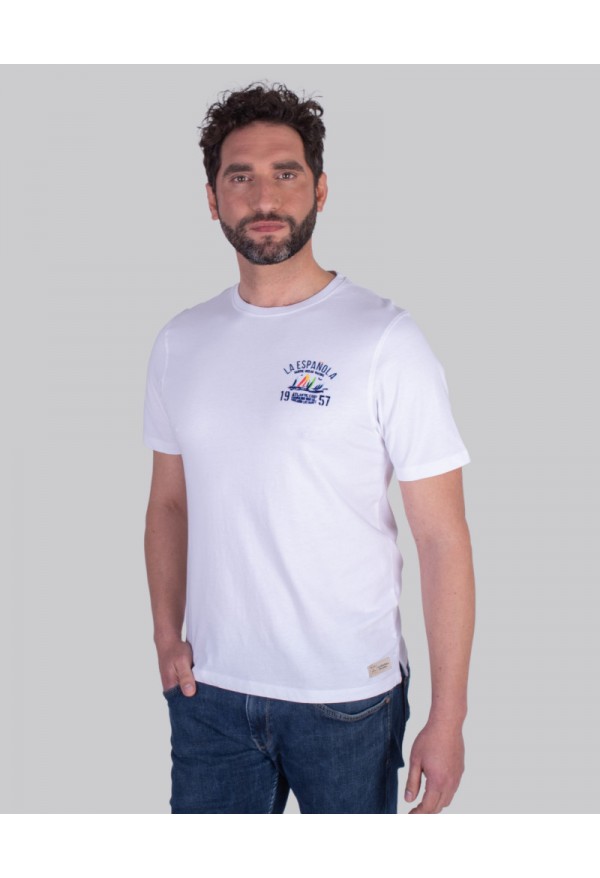 CAMISETA  NAUTICA LA ESPANOLA BLANCO