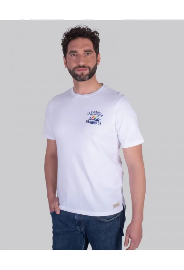 CAMISETA  NAUTICA LA ESPANOLA BLANCO