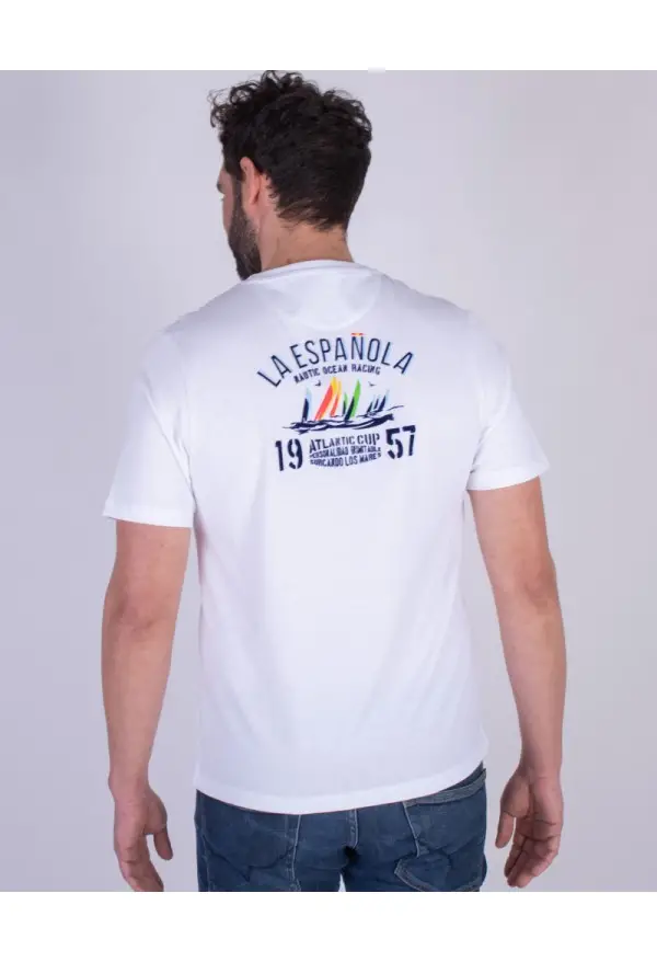 CAMISETA  NAUTICA LA ESPANOLA BLANCO