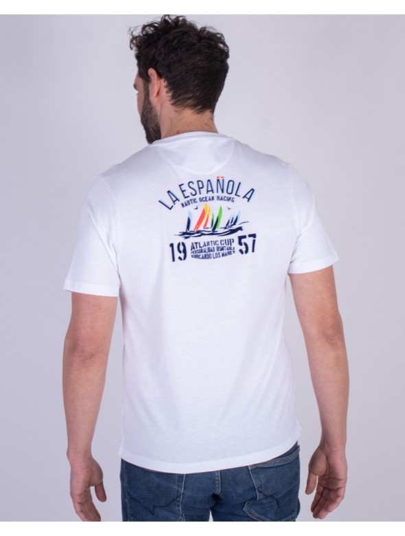 CAMISETA  NAUTICA LA ESPANOLA BLANCO