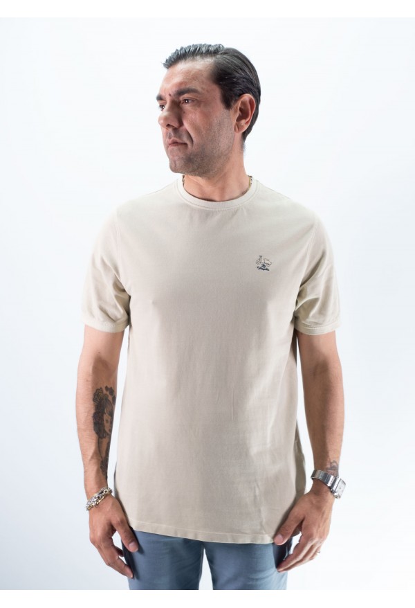 CAMISETA PIQUE LA VESPITA BEIG