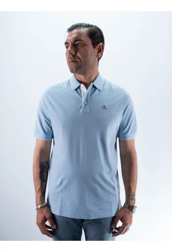 POLO BASIC 25 LA ESPAÑOLA CELESTE