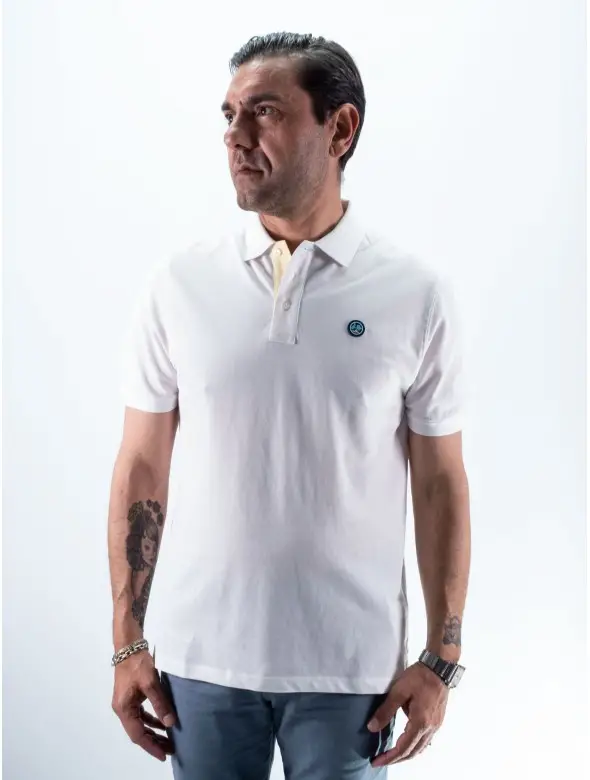 POLO LOGO R LA VESPITA BLANCO
