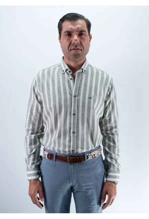 CAMISA RAYA 53 LA VESPITA KAKI
