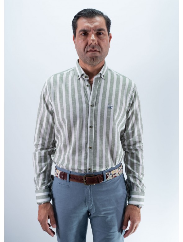 CAMISA RAYA 53 LA VESPITA KAKI