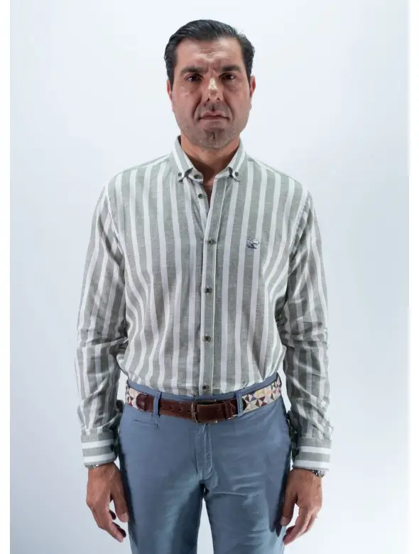 CAMISA RAYA 53 LA VESPITA KAKI