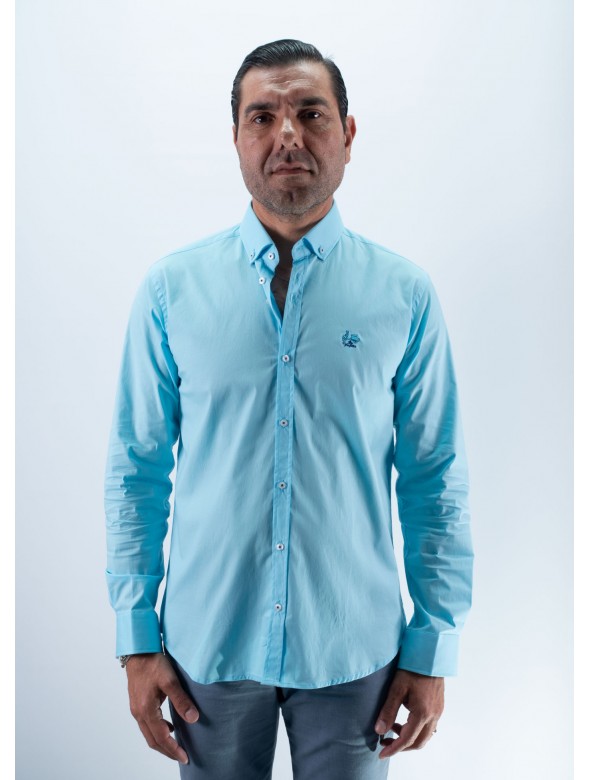 CAMISA BASIC 25 LA VESPITA TURQUESA
