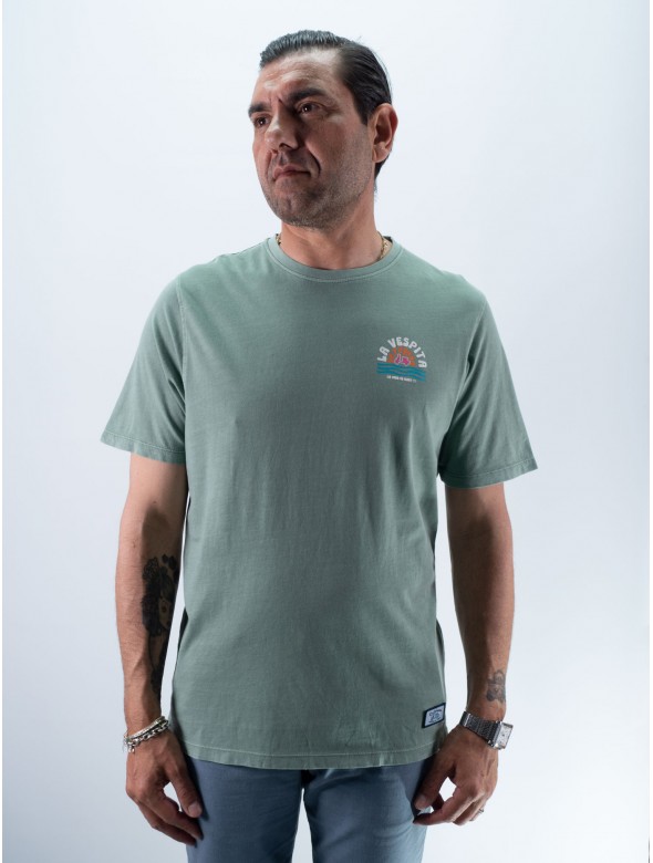 CAMISETA OLAS LA VESPITA VERDE