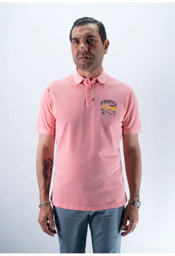 POLO PESPUNTE LA VESPITA CORAL