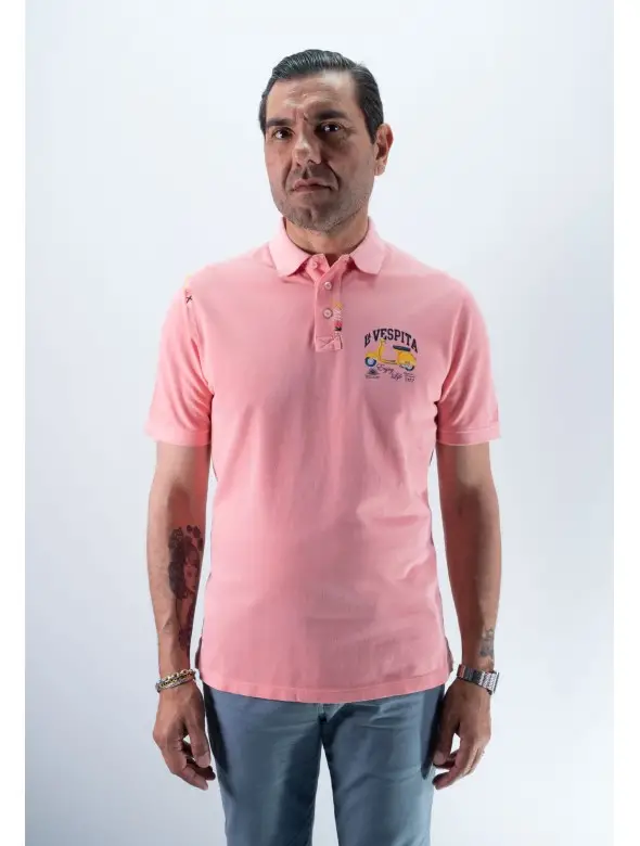 POLO PESPUNTE LA VESPITA CORAL