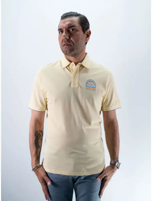POLO OLAS LA VESPITA AMARILLO