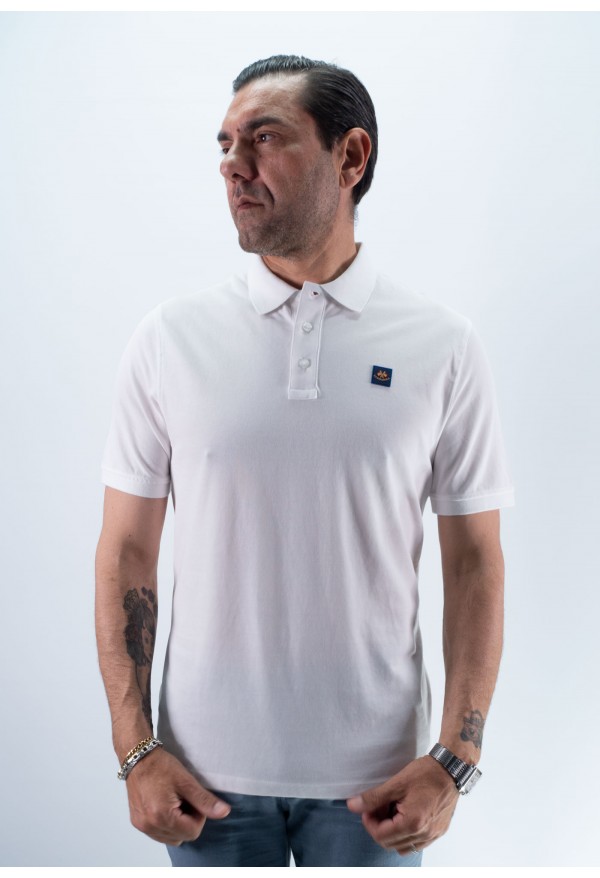 POLO LOGO CUADRADO LA ESPAÑOLA BLANCO