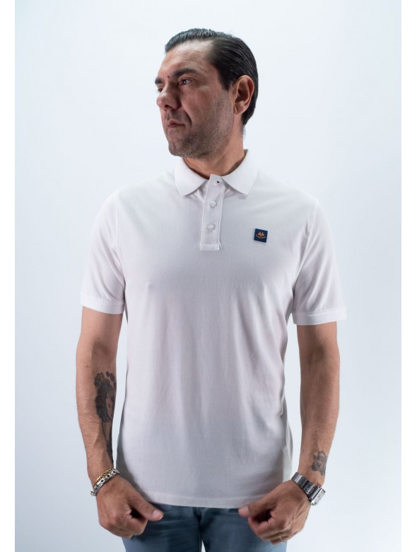POLO LOGO CUADRADO LA ESPAÑOLA BLANCO