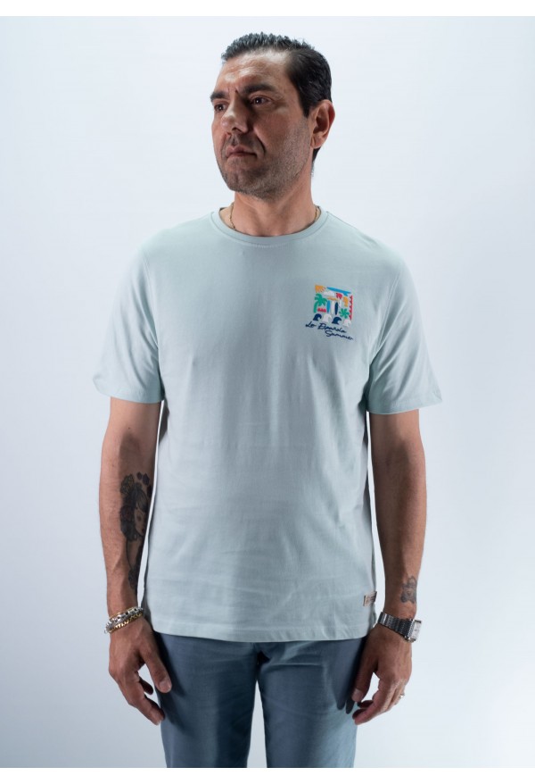 CAMISETA  SUMMER LA VESPITA AGUA MARINA