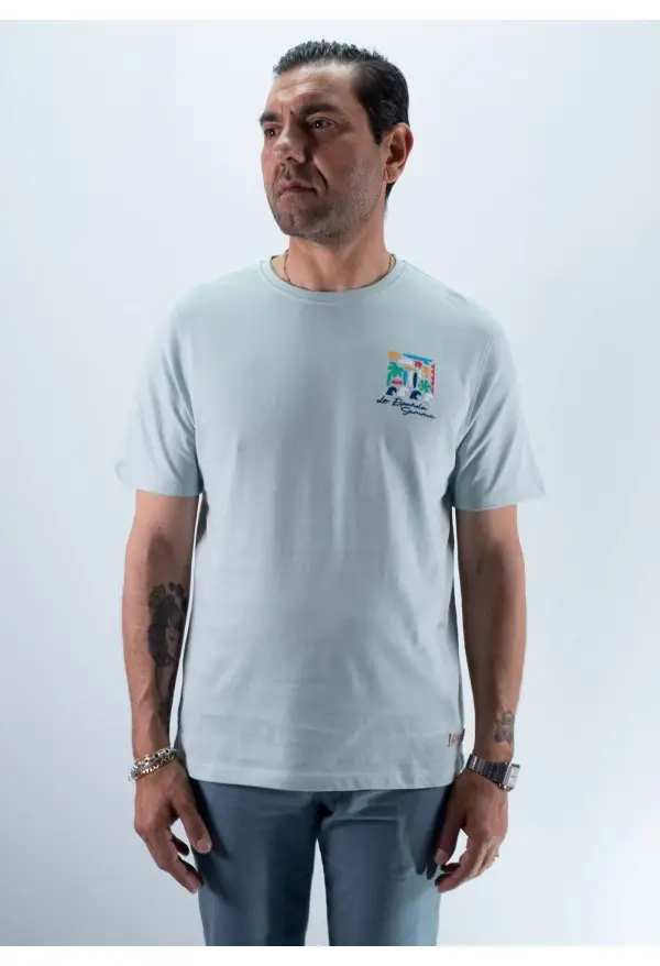 CAMISETA  SUMMER LA VESPITA AGUA MARINA