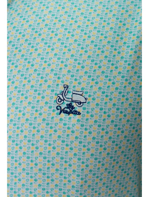 CAMISA SUNSET LA VESPITA PISTACHO