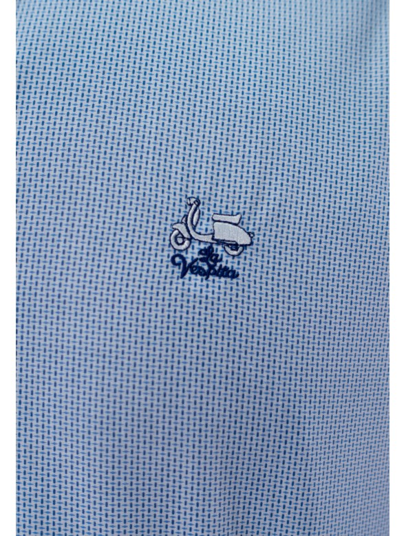 CAMISA MANZANILLA LA VESPITA CELESTE