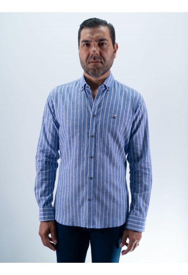 CAMISA RAYA 01 LA VESPITA AZUL