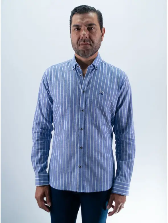 CAMISA RAYA 01 LA VESPITA AZUL