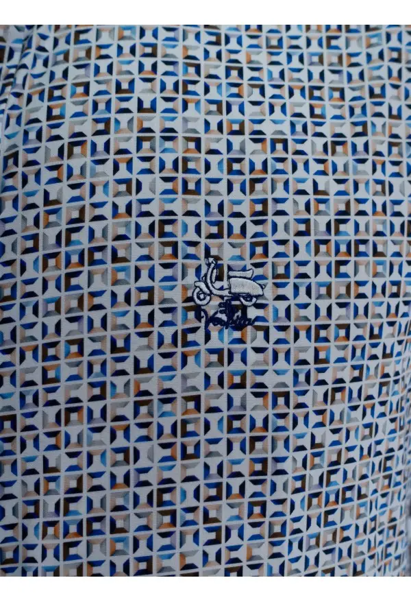 CAMISA CUBIC LA VESPITA MARRON