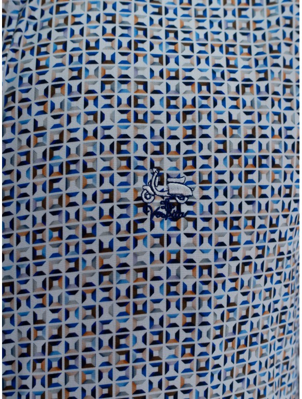 CAMISA CUBIC LA VESPITA MARRON