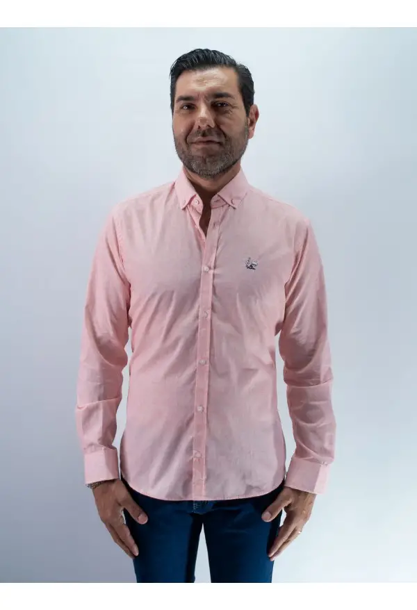 CAMISA SINGAPUR LA VESPITA SALMON