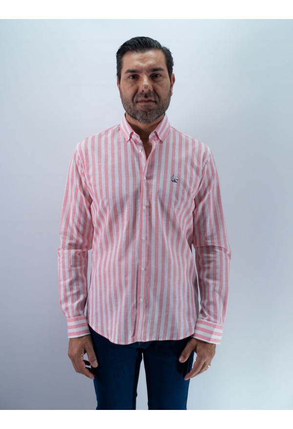 CAMISA RAYA 69 LA VESPITA CORAL