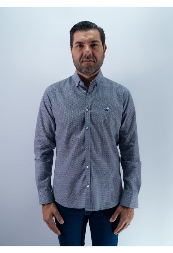 CAMISA CUADRADO LA VESPITA MARINO