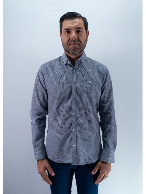CAMISA CUADRADO LA VESPITA MARINO