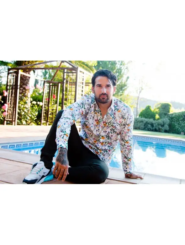 CAMISA MULTI-FLORES KST BLANCO