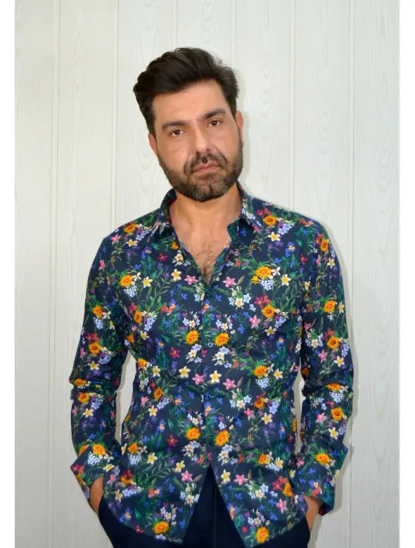 CAMISA MULTI-FLORES KST MARINO