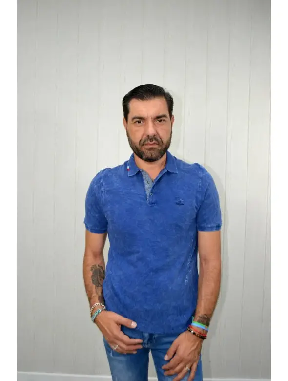 POLO DIFUMINADO VESPITA AZUL