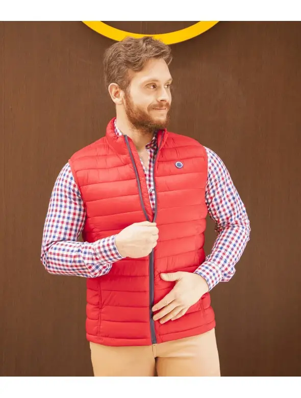 CHALECO BOMBER LA VESPITA ROJO