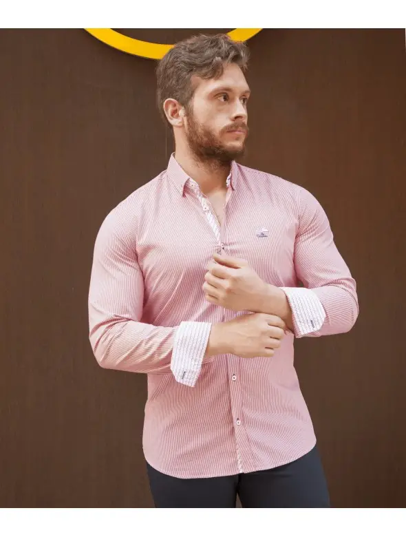 CAMISA RAYAS CLASIC LA...
