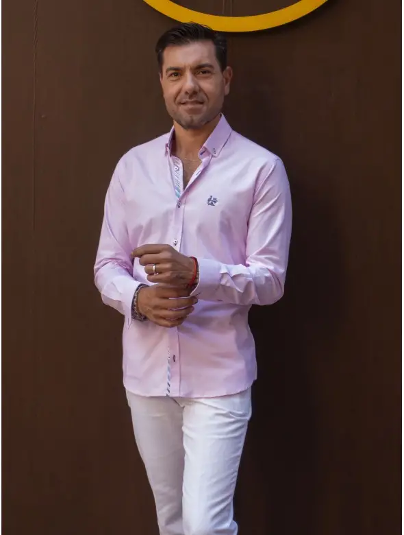 CAMISA BASICA LA VESPITA  ROSA