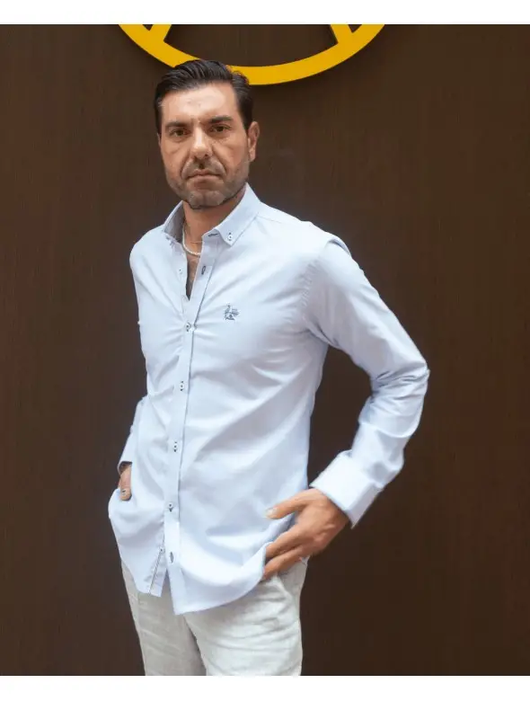 CAMISA OXFORD LISTAS LA...