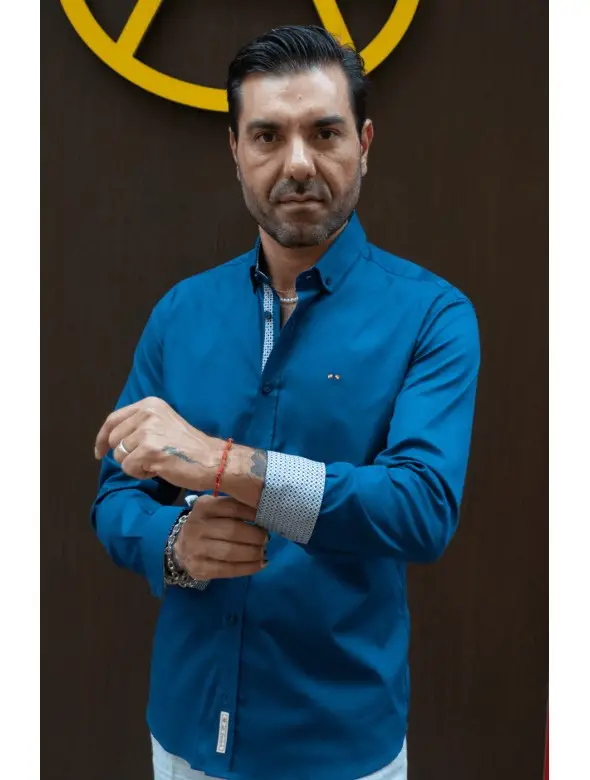 CAMISA BASICA LA ESPAÑOLA AZUL