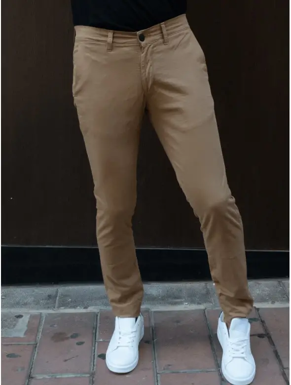 PANT SKKINY KST  CAMEL
