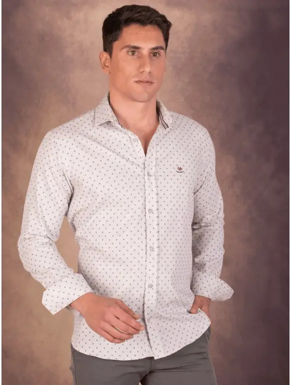 CAMISA MAR LA ESPANOLA GRIS