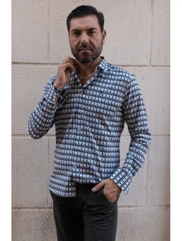 CAMISA ESFERA  CHOCOLATE