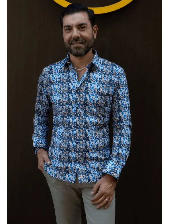 CAMISA ATOMO 2  AZUL