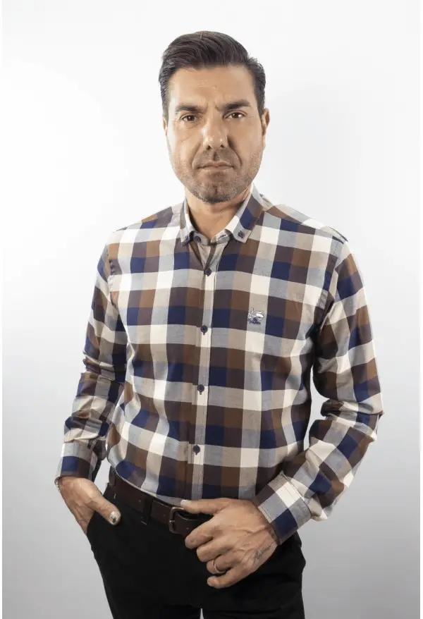CAMISA CUADRO 93 LA VESPITA AZUL