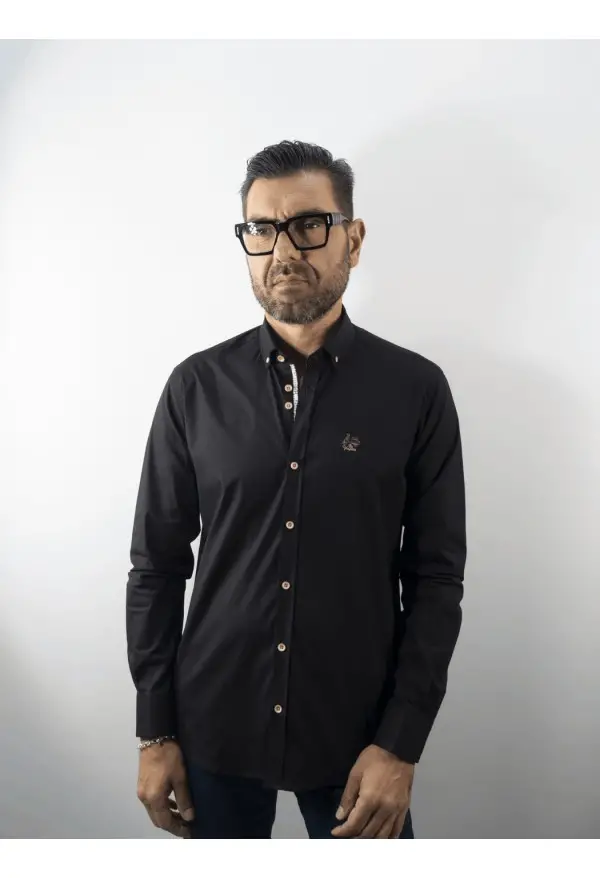 CAMISA LICRA 3 LA VESPITA NEGRO