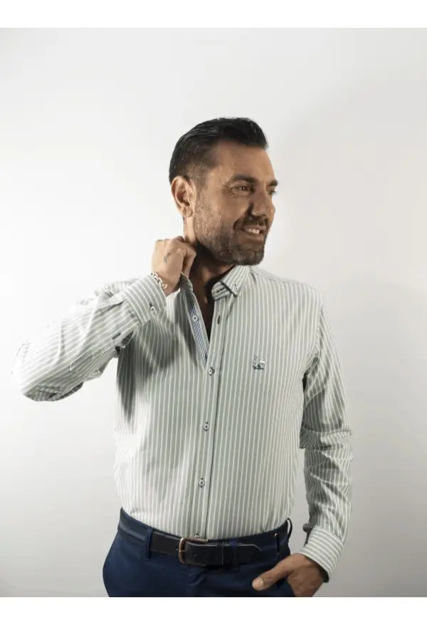 CAMISA OXFOR RAYA2 LA VESPITA VERDE