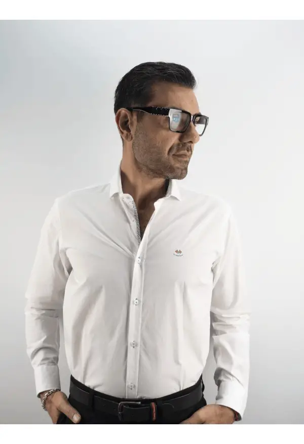 CAMISA LISA POP LA ESPAÑOLA  BLANCO